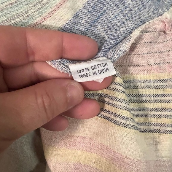 Colori di Mare Beachwear Embroidered & Lace Detail Cover Up Tunic Top L/XL - Picture 4 of 5